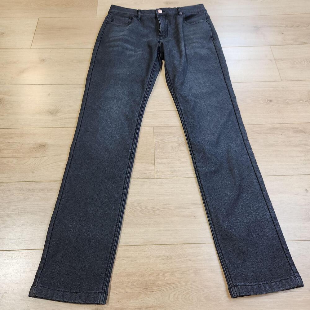 Mugsy Polars Jeans Mens 34x36 Gray Charcoal Wash Insulated Stretch Denim Lined